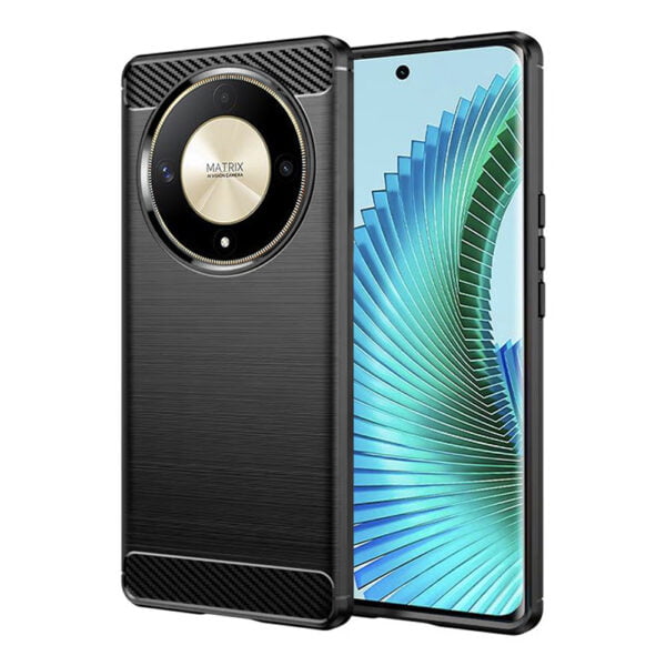 Techsuit Carbon Silicone Suojakuori, Honor Magic 6 Lite 5G